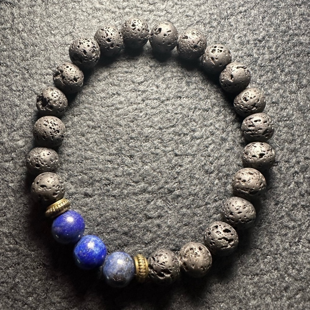Lava Rock Oil Diffusing Stretch Bracelet
